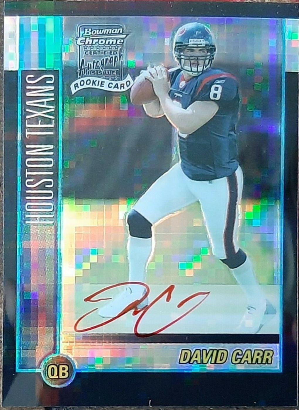 David Carr [Xfractor Autograph] #226