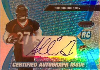 Ahmaad Galloway [Certified Autograph Blue] #125