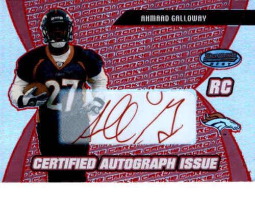 Ahmaad Galloway [Certified Autograph Red] #125