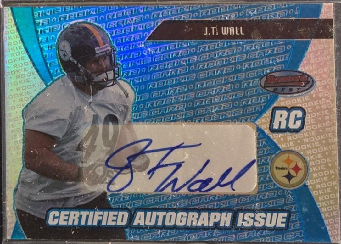J.T. Wall [Certified Autograph Blue] #161