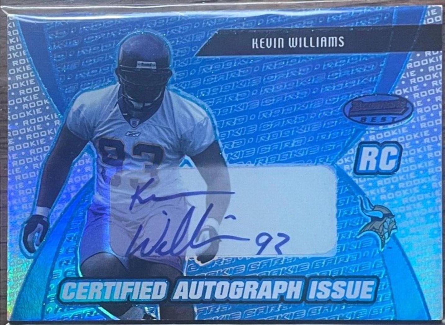 Kevin Williams [Certified Autograph Blue] #168