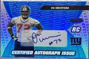 Osi Umenyiora [Certified Autograph Blue] #138