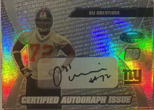Osi Umenyiora [Certified Autograph] #138