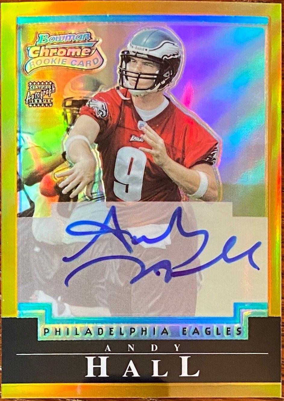 Andy Hall [Autograph Gold Refractor] #229