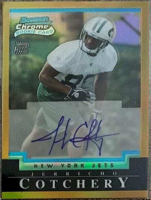 Jerricho Cotchery [Autograph Gold Refractor] #240