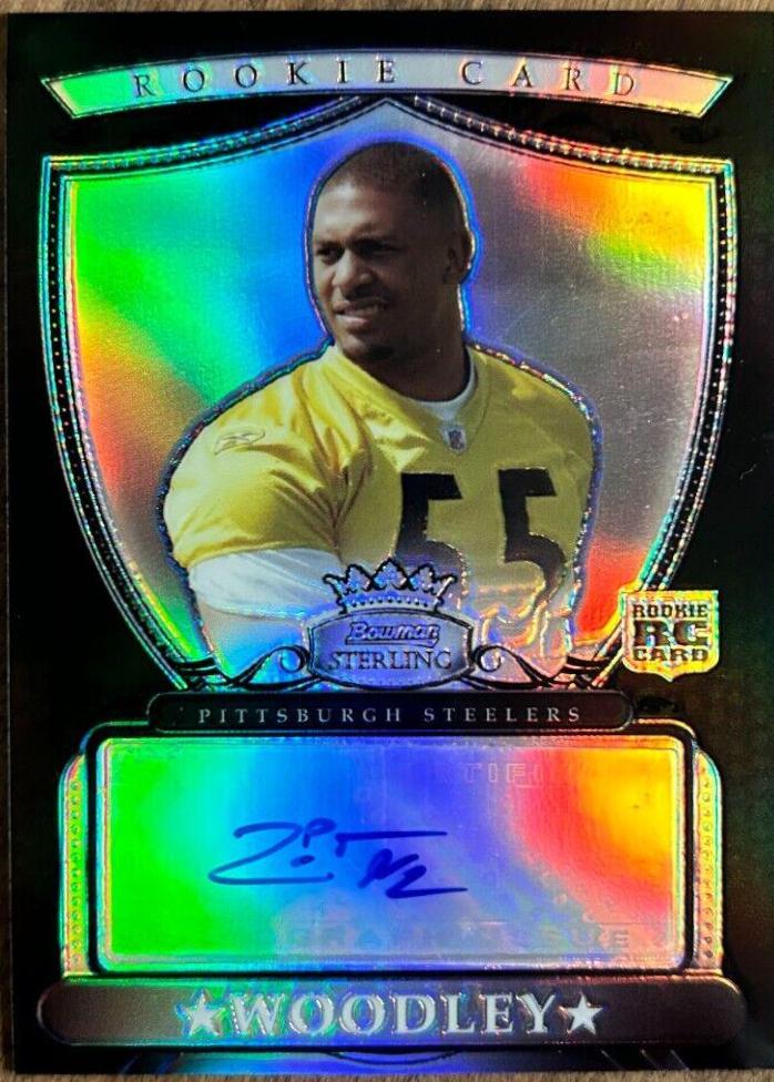 LaMarr Woodley [Autograph Black Refractor] #BSRA-LW