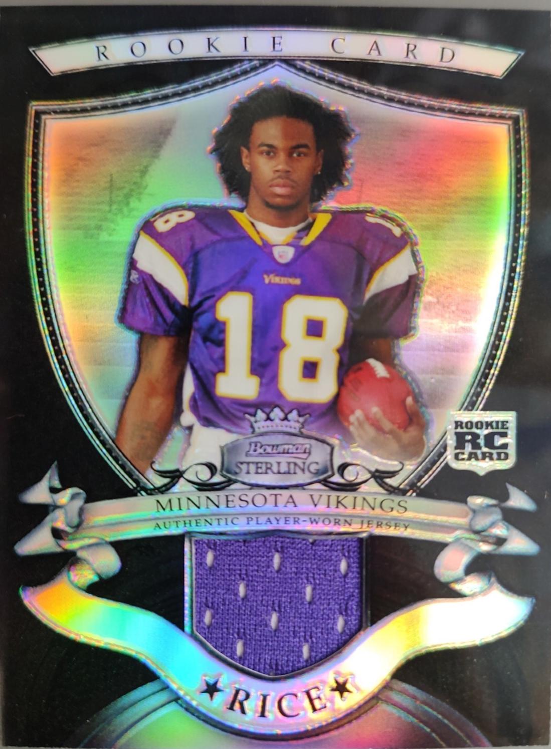 Sidney Rice [Jersey Black Refractor] #BSRR-SR