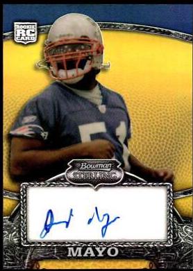 Jerod Mayo [Autograph Gold Refractor] #123