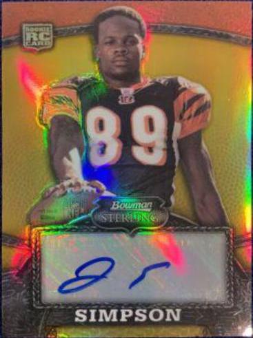 Jerome Simpson [Gold Rookie Autograph] #168