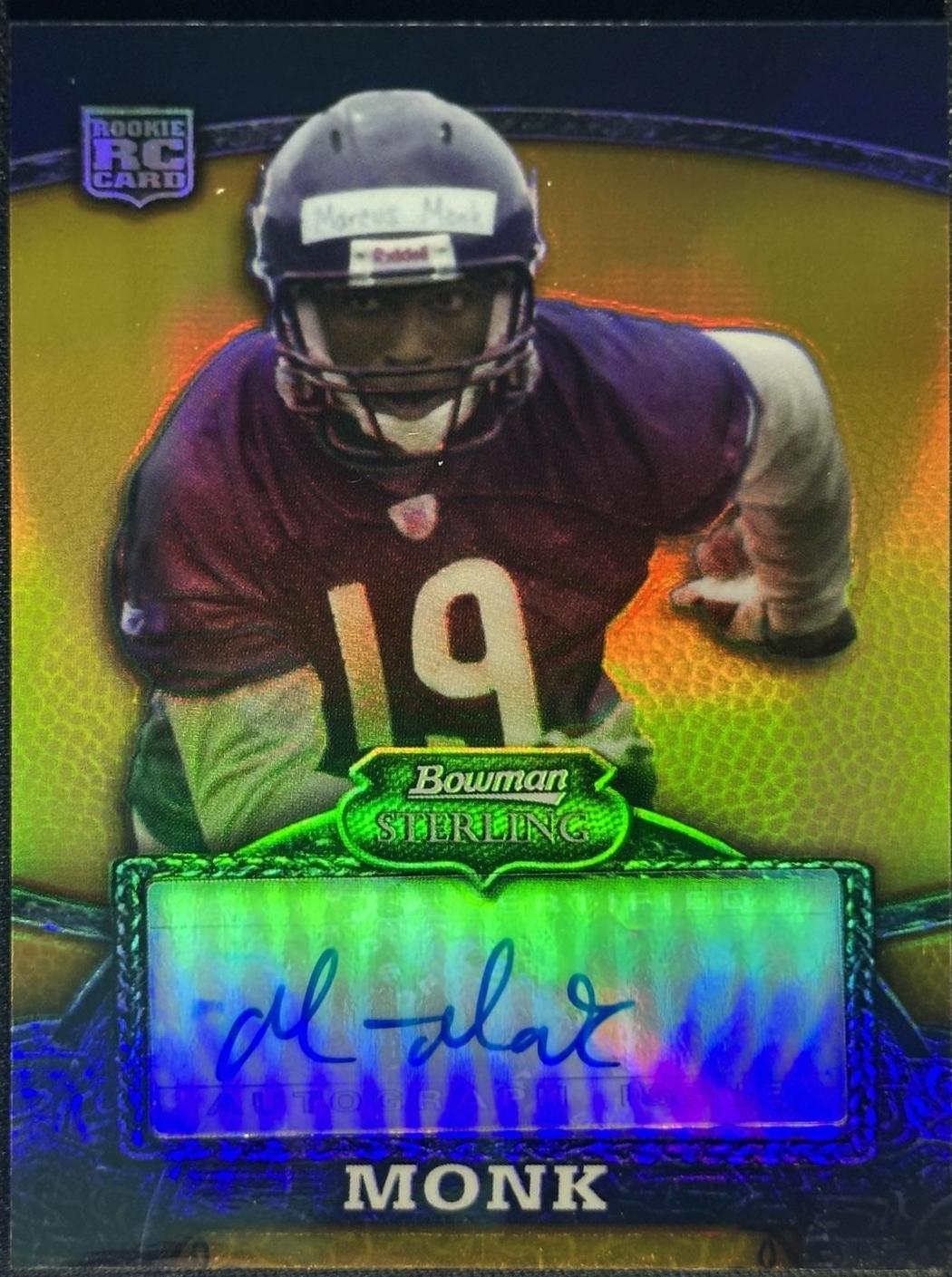 Marcus Monk [Autograph Gold Refractor] #138