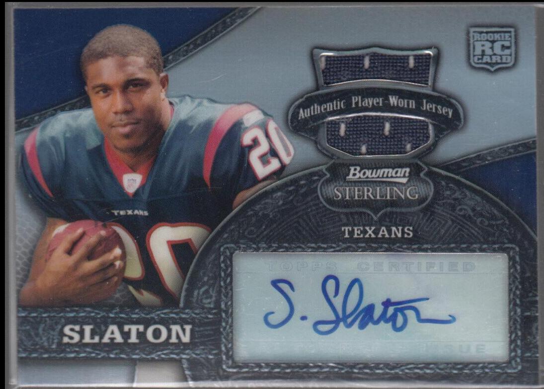 Steve Slaton [Jersey Autograph Refractor] #154