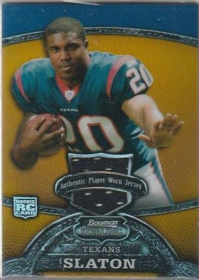 Steve Slaton [Jersey Gold Refractor] #154