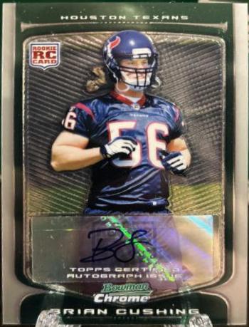 Brian Cushing [Blue Refractor Autograph] #149