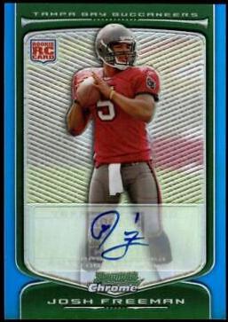 Josh Freeman [Blue Refractor Autograph] #112