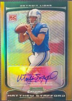 Matthew Stafford [Gold Refractor Autograph] #111