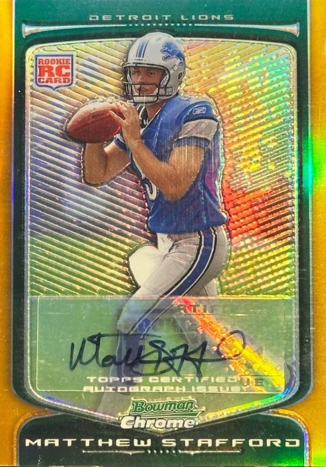 Matthew Stafford [Orange Refractor Autograph] #111