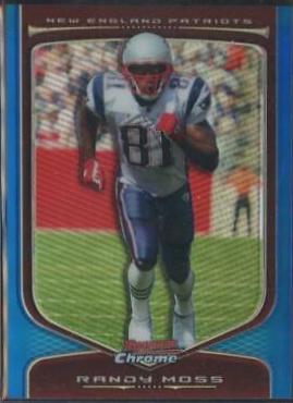 Randy Moss [Blue Refractor] #78