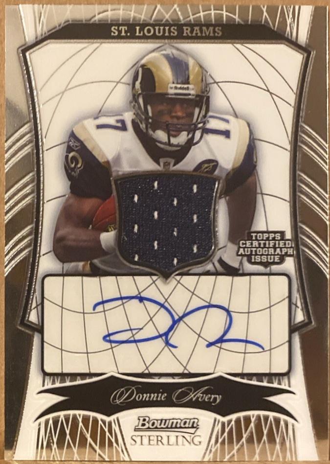 Donnie Avery [Autograph Jersey Gold Refractor] #184
