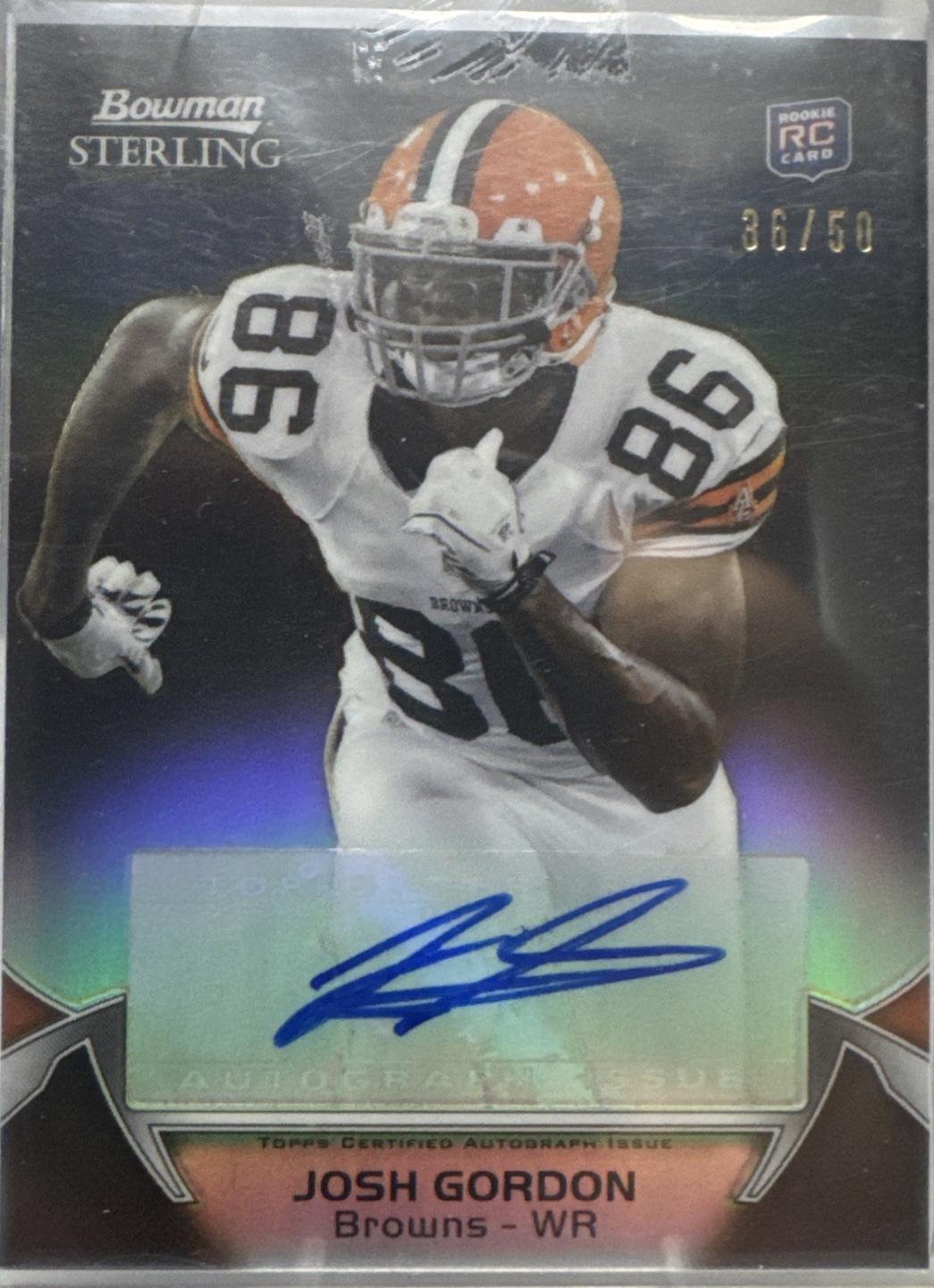 Josh Gordon [Autograph Black Refractor] #94