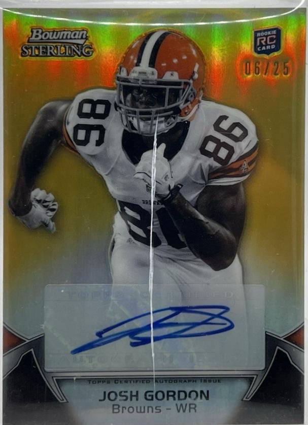 Josh Gordon [Autograph Gold Refractor] #94
