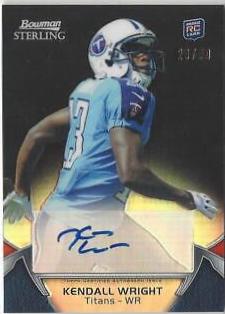 Kendall Wright [Autograph Black Refractor] #60