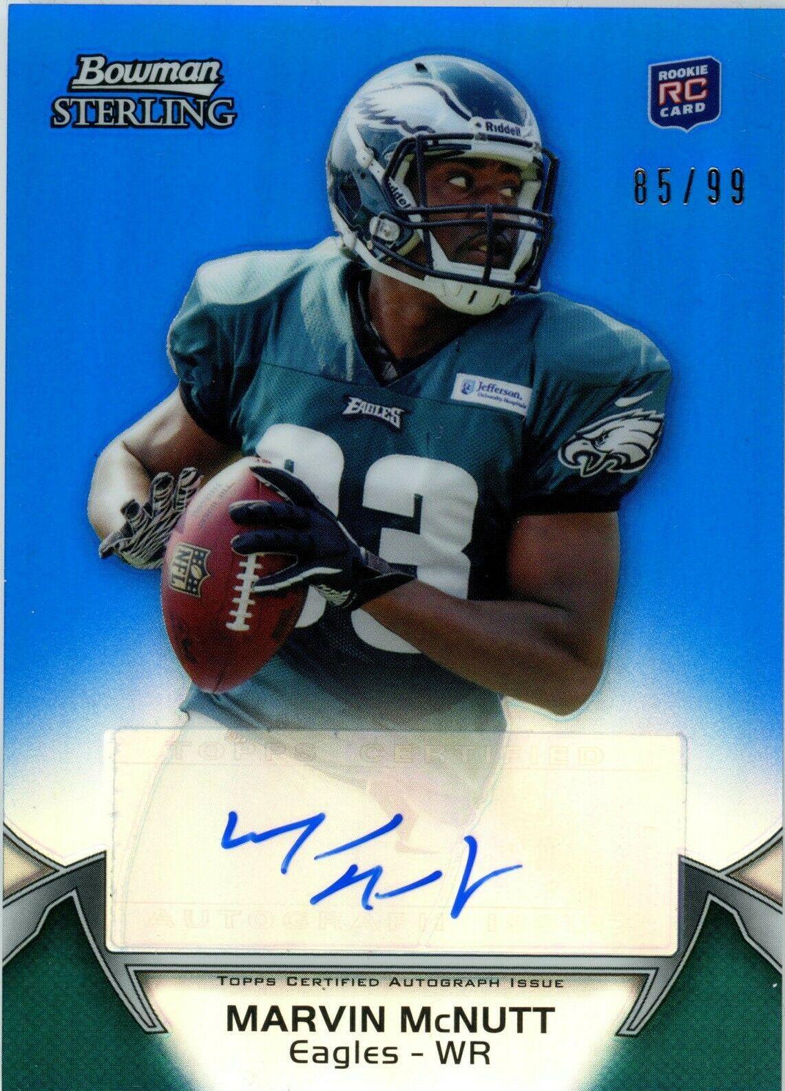 Marvin McNutt [Autograph Blue Refractor] #84