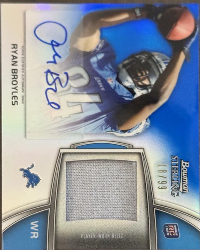 Ryan Broyles [Autograph Blue Refractor] #8