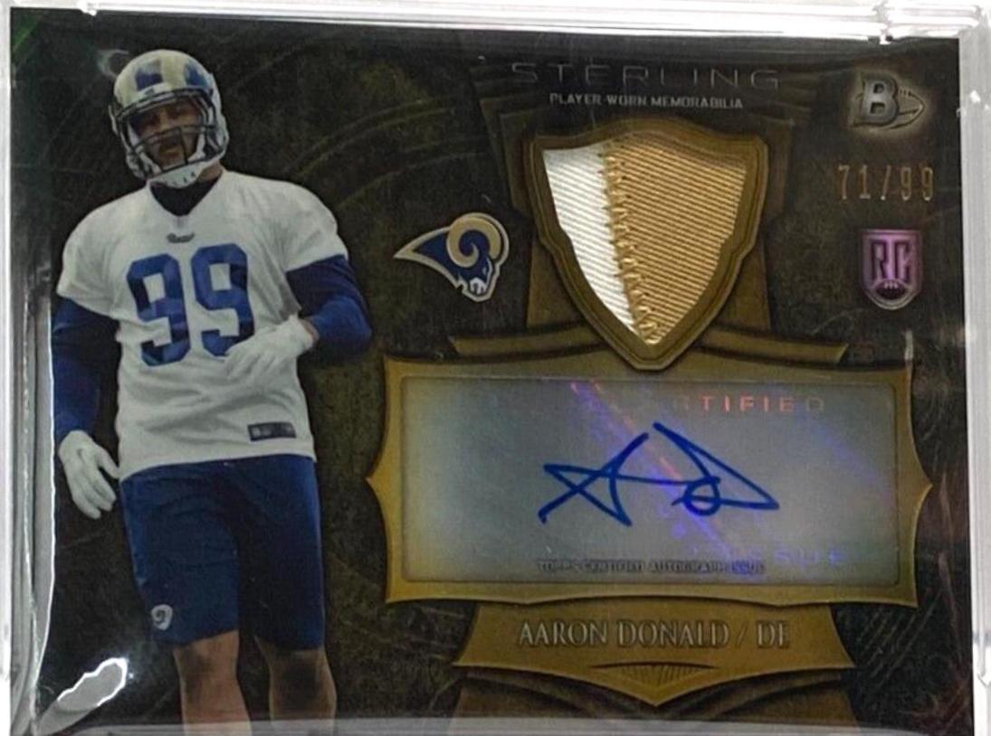 Aaron Donald [Gold Refractor] #BSAAD