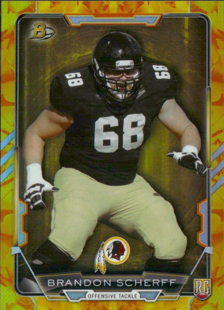 Brandon Scherff [Rainbow Electric Yellow] #18