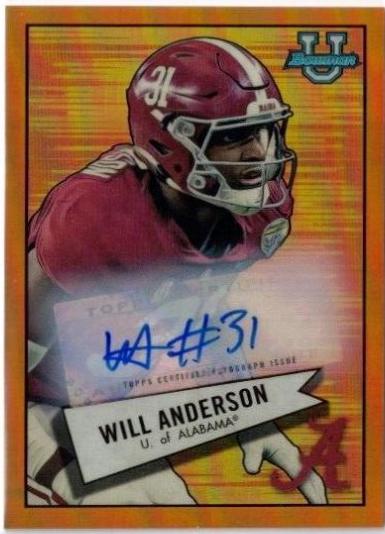 Will Anderson [Autograph Orange] #52BF-3