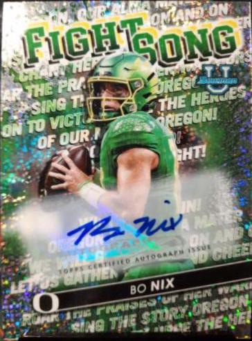Bo Nix [Autograph Speckle] #FS-14