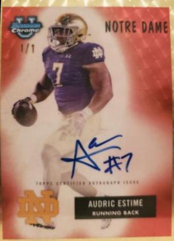 Audric Estime [Superfractor] #55B-AE