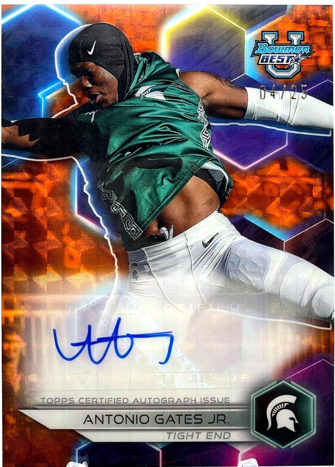 Antonio Gates Jr. [Orange Geometric] #BOA-AGA