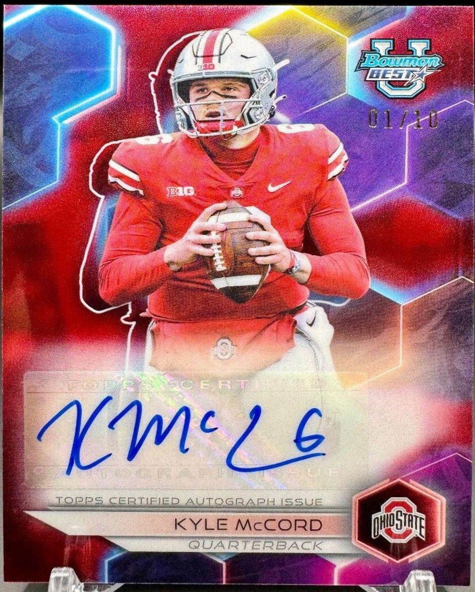 Kyle McCord [Red Geometric] #BOA-KMC