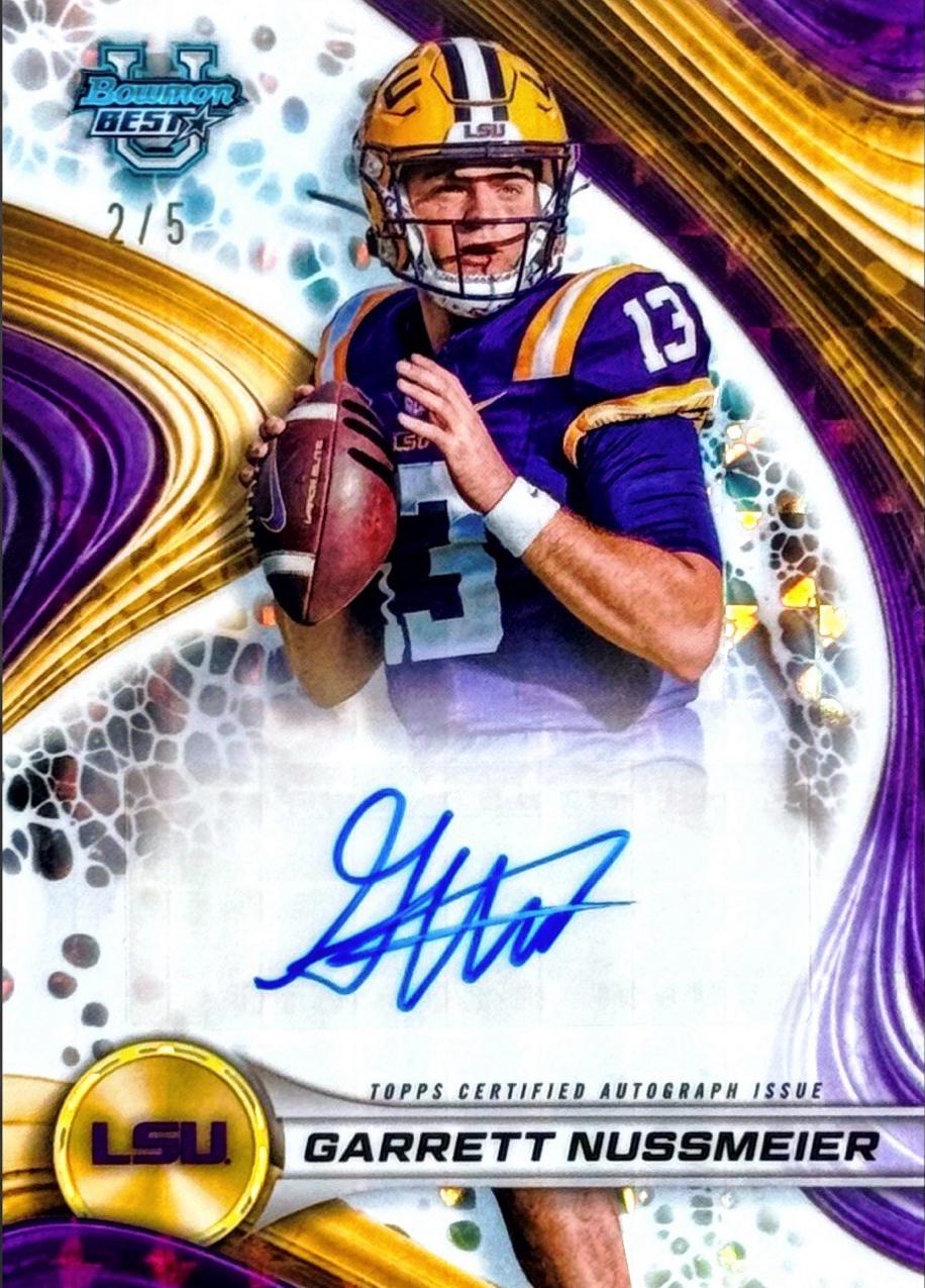 Garrett Nussmeier [White Geometric] #BOA-GN