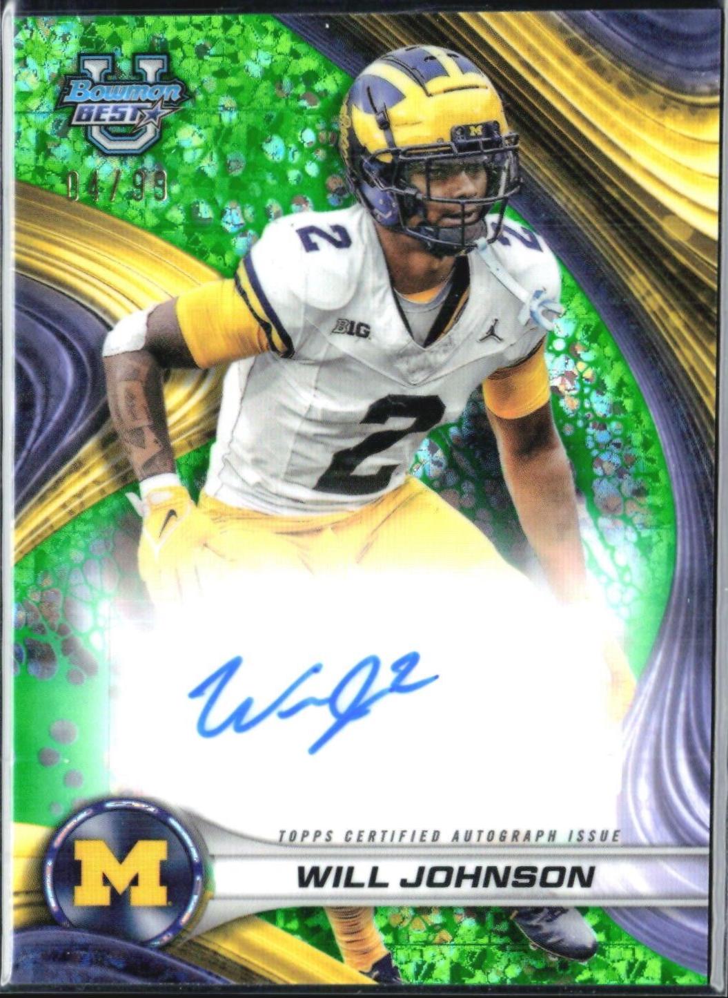 Will Johnson [Green Mini-Diamond] #BOA-WJ