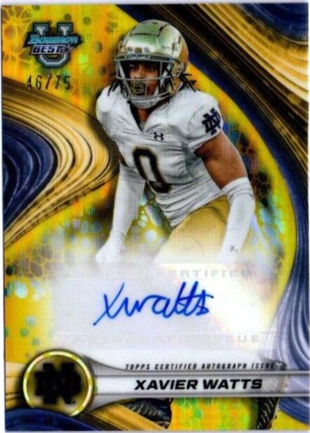 Xavier Watts [Yellow] #BOA-XW