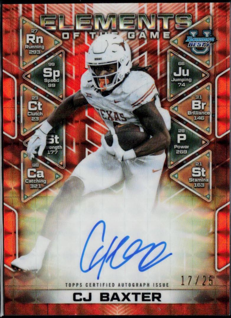 CJ Baxter [Orange Refractor] #ETG-CB