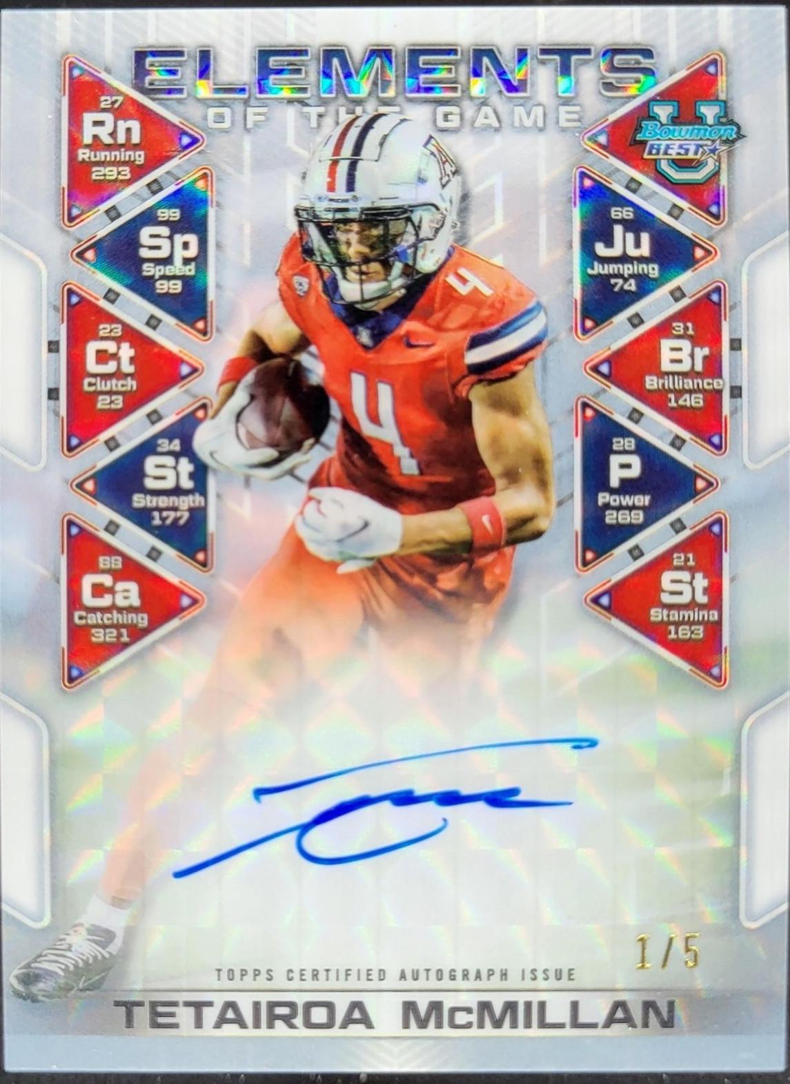 Tetairoa McMillan [White Geometric Refractor] #ETG-TM