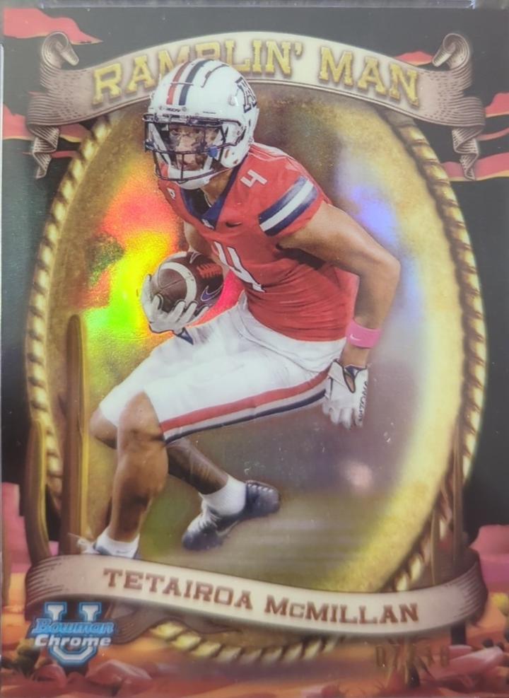 Tetairoa McMillan [Black Refractor] #RM-5