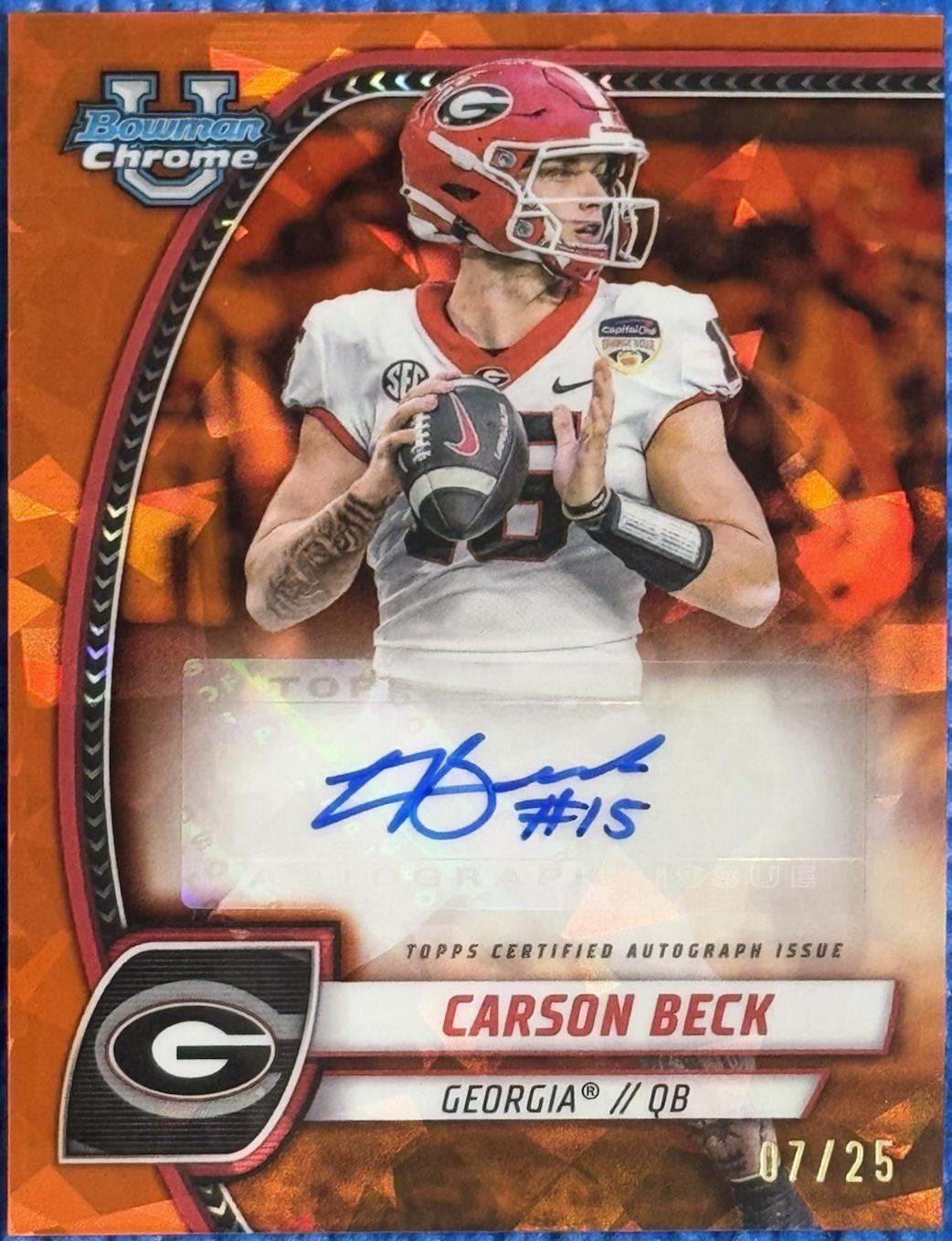 Carson Beck [Orange] #PA-CBE