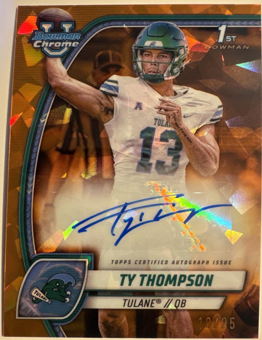 Ty Thompson [Orange] #PA-TTH