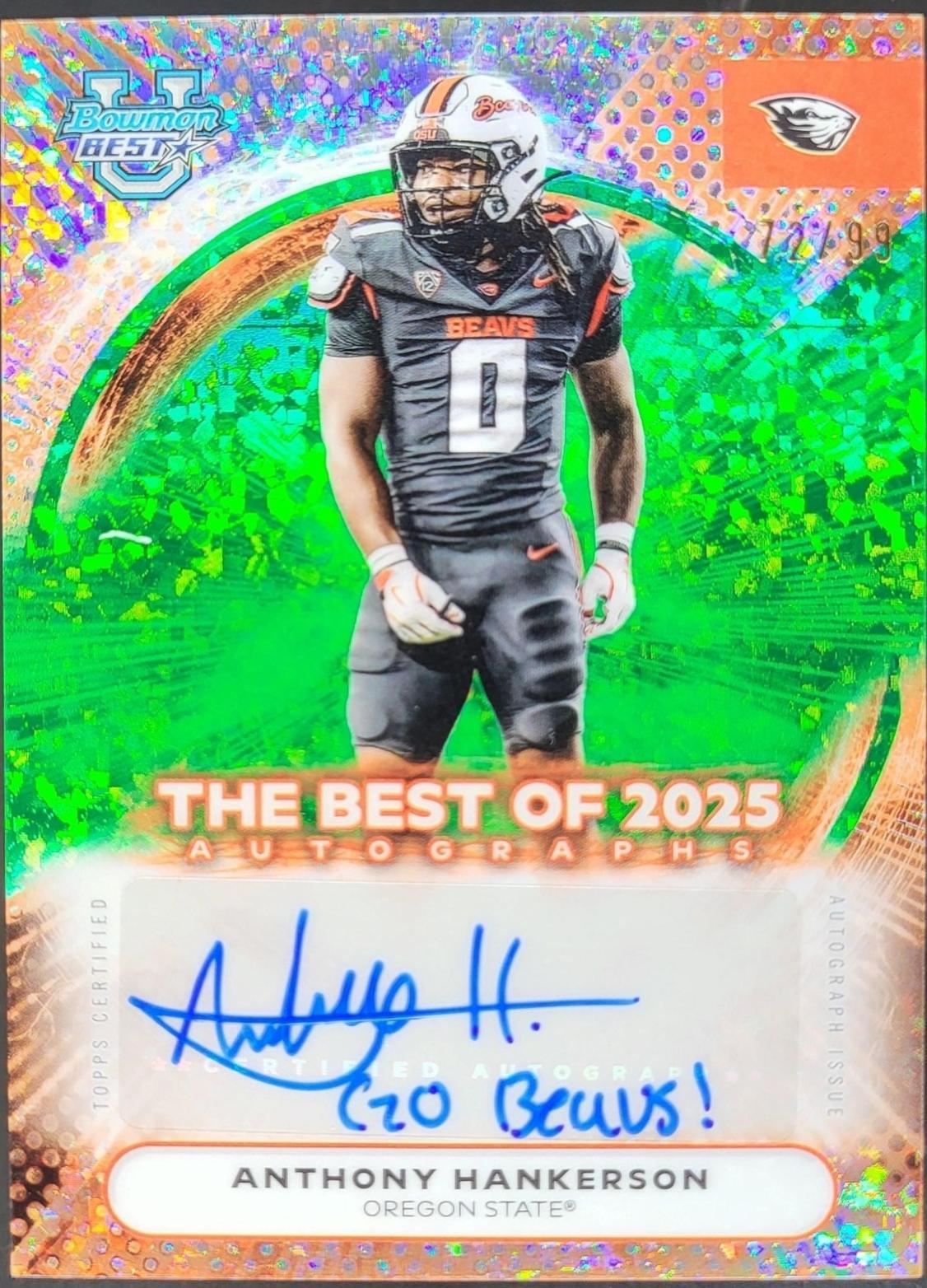 Anthony Hankerson [Green Mini-Diamond] #BOA-AHA