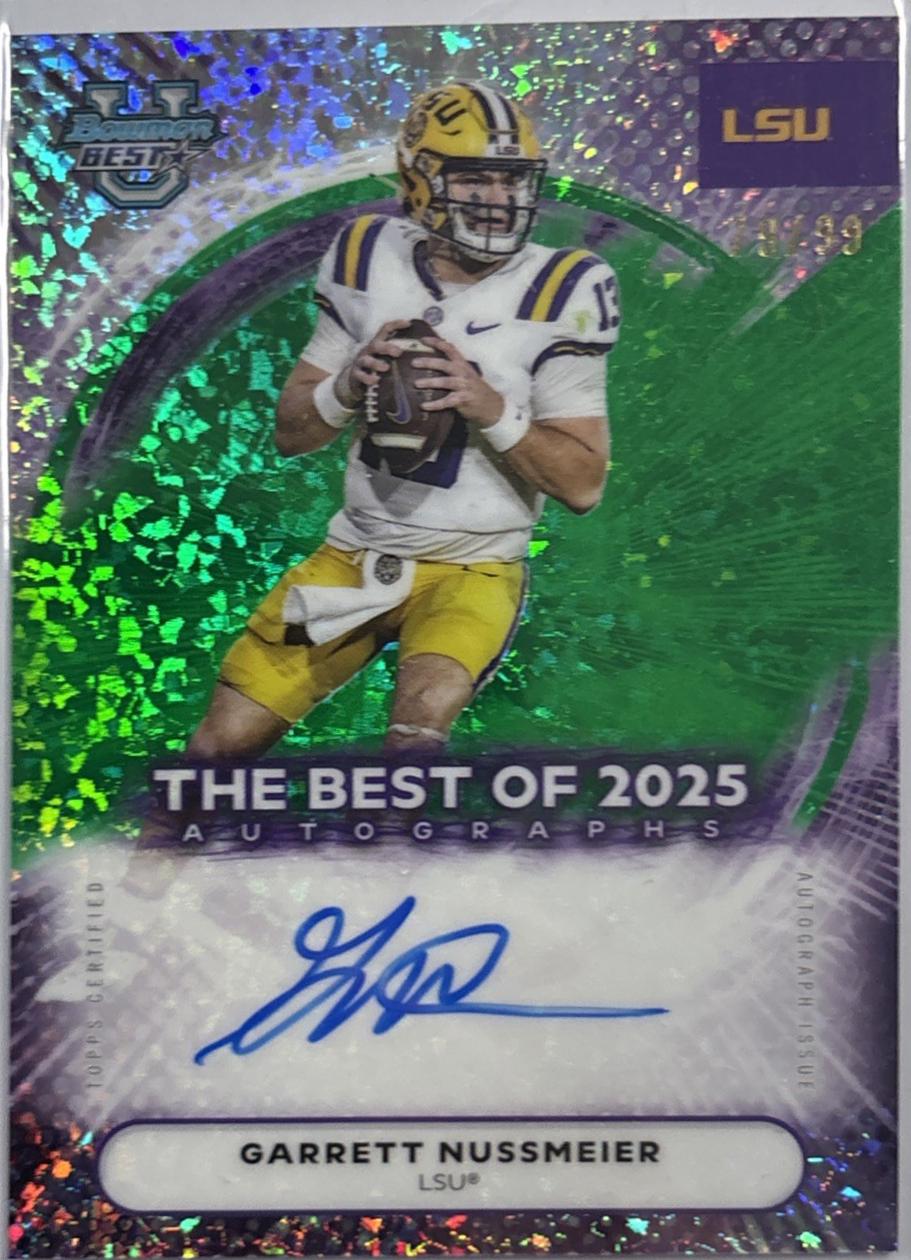 Garrett Nussmeier [Green Mini-Diamond] #BOA-GN