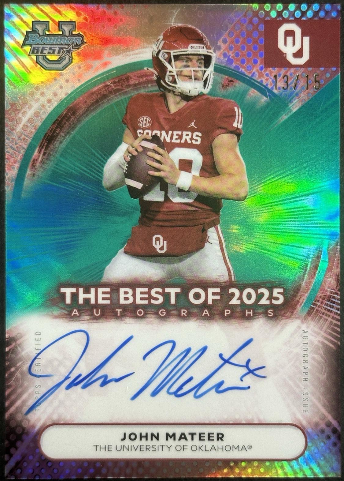 John Mateer [Teal] #BOA-JMA