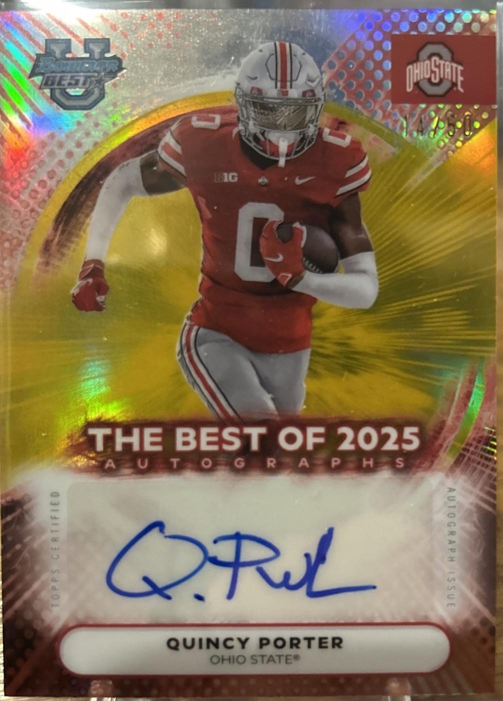 Quincy Porter [Gold] #BOA-QP