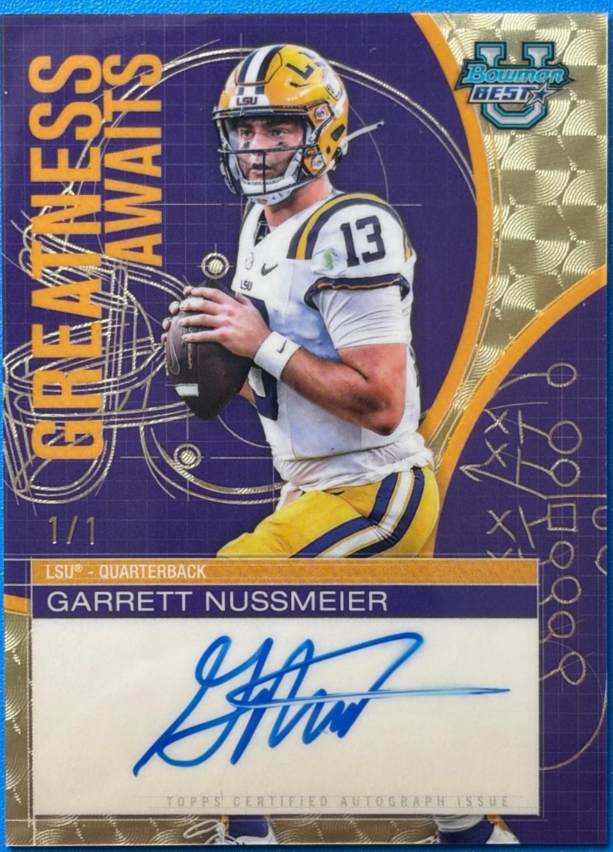 Garrett Nussmeier [Superfractor] #GA-GN