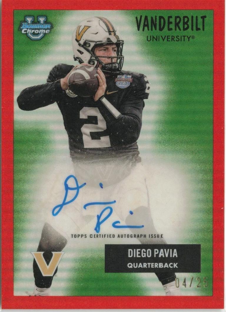 Diego Pavia [Orange Refractor] #55AV-DP
