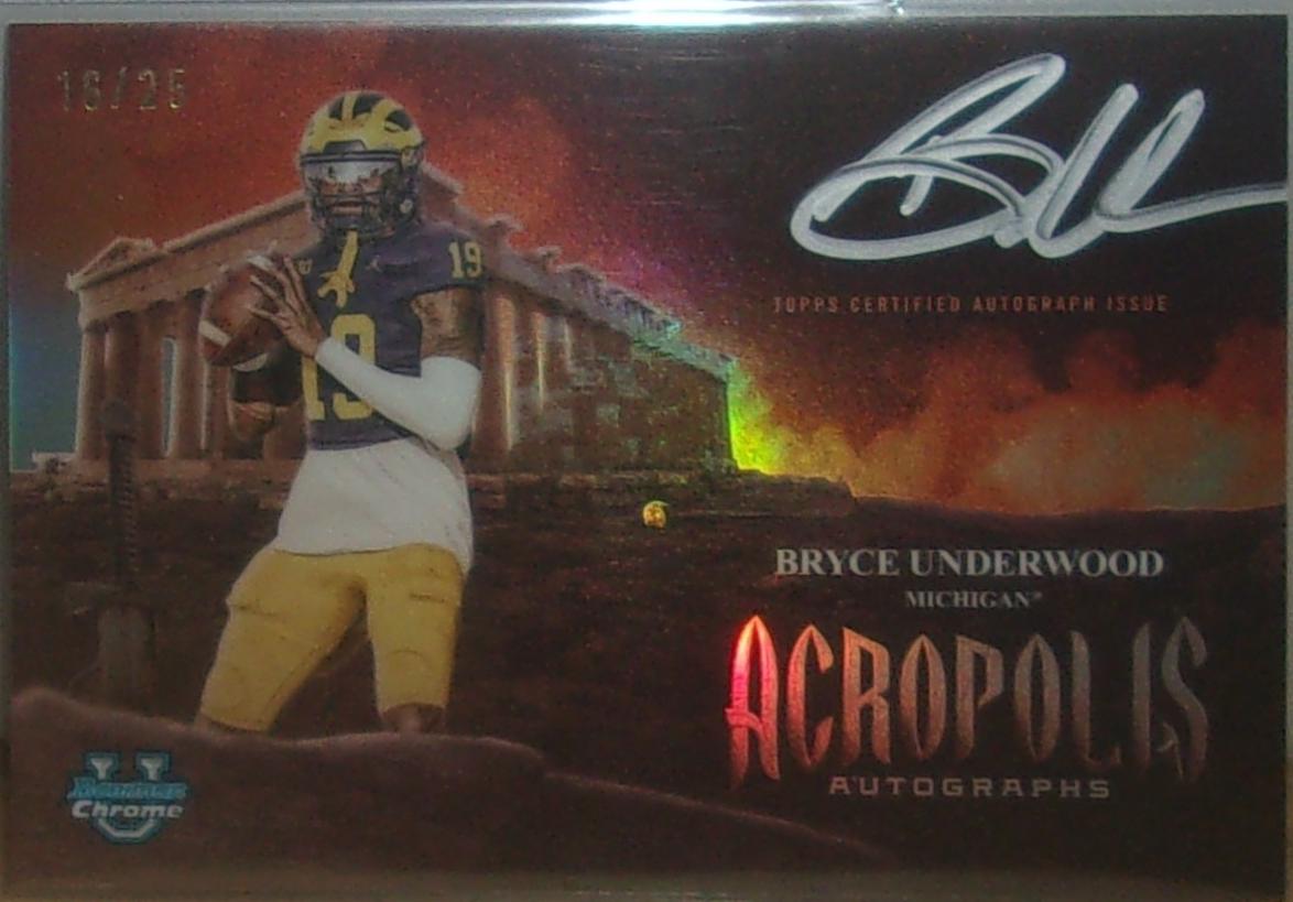 Bryce Underwood [Orange Refractor] #AA-BU