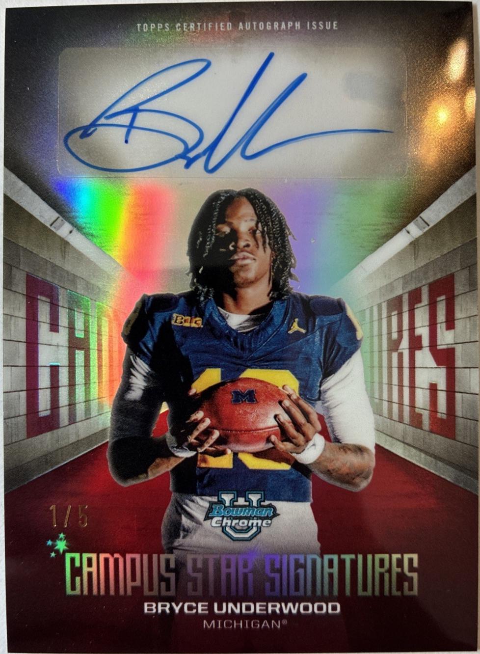 Bryce Underwood [Red Refractor] #CSS-BU
